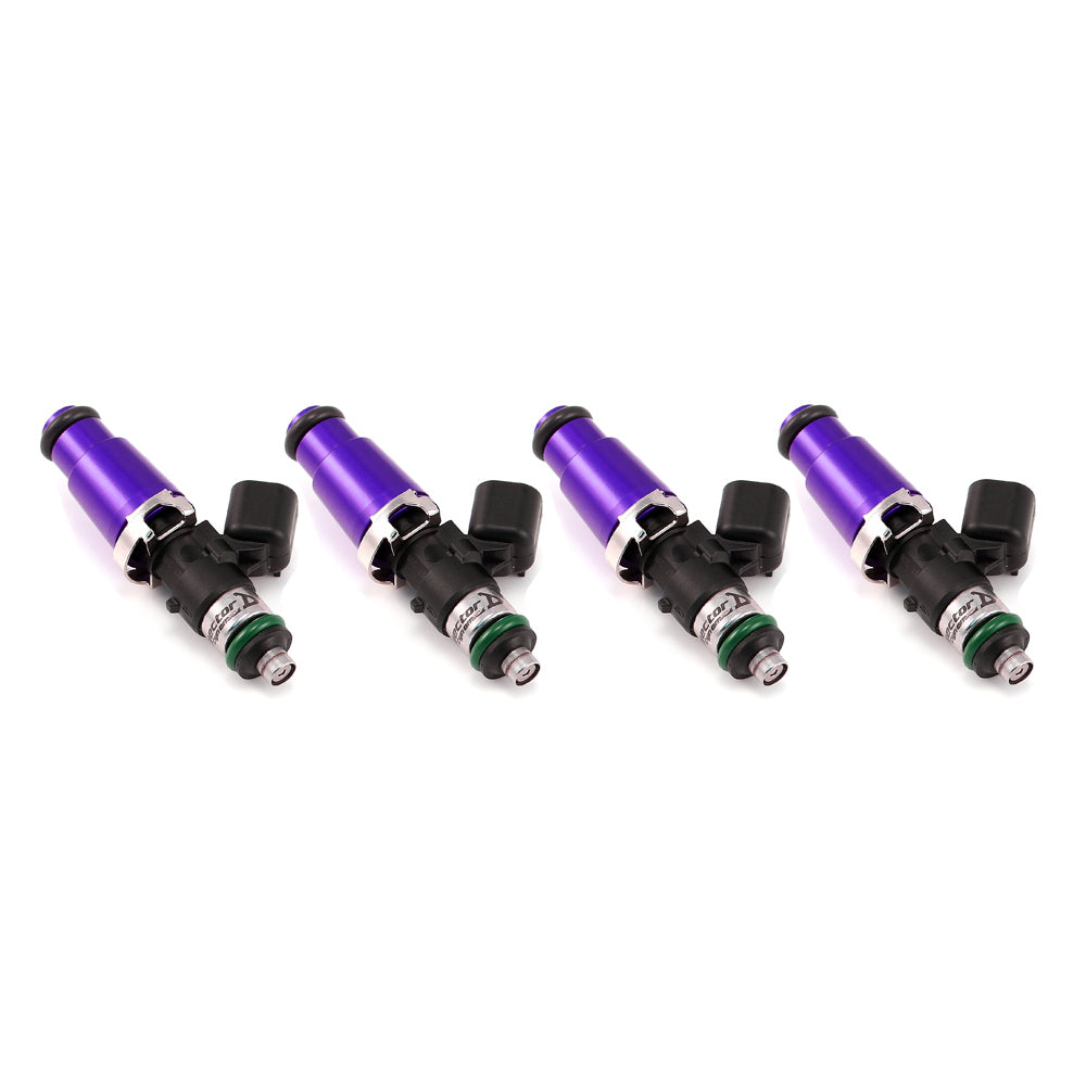Injector Dynamics XDS Injectors - 60mm length, 14mm top, 14mm bottom (Set of 4)