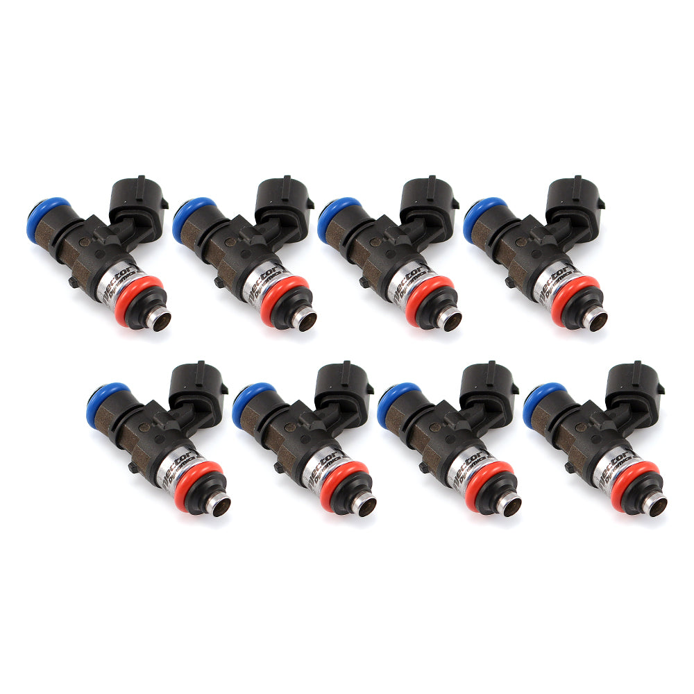 Injector Dynamics XDS Injectors - 34mm length, 14mm top, 15mm bottom (Set of 8)