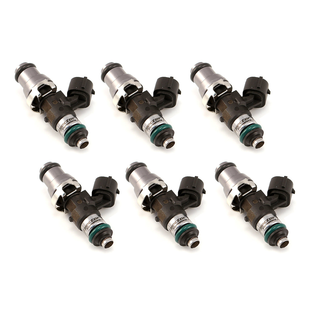 Injector Dynamics XDS Injectors - 48mm length, 14mm top, 14mm bottom (Set of 6)