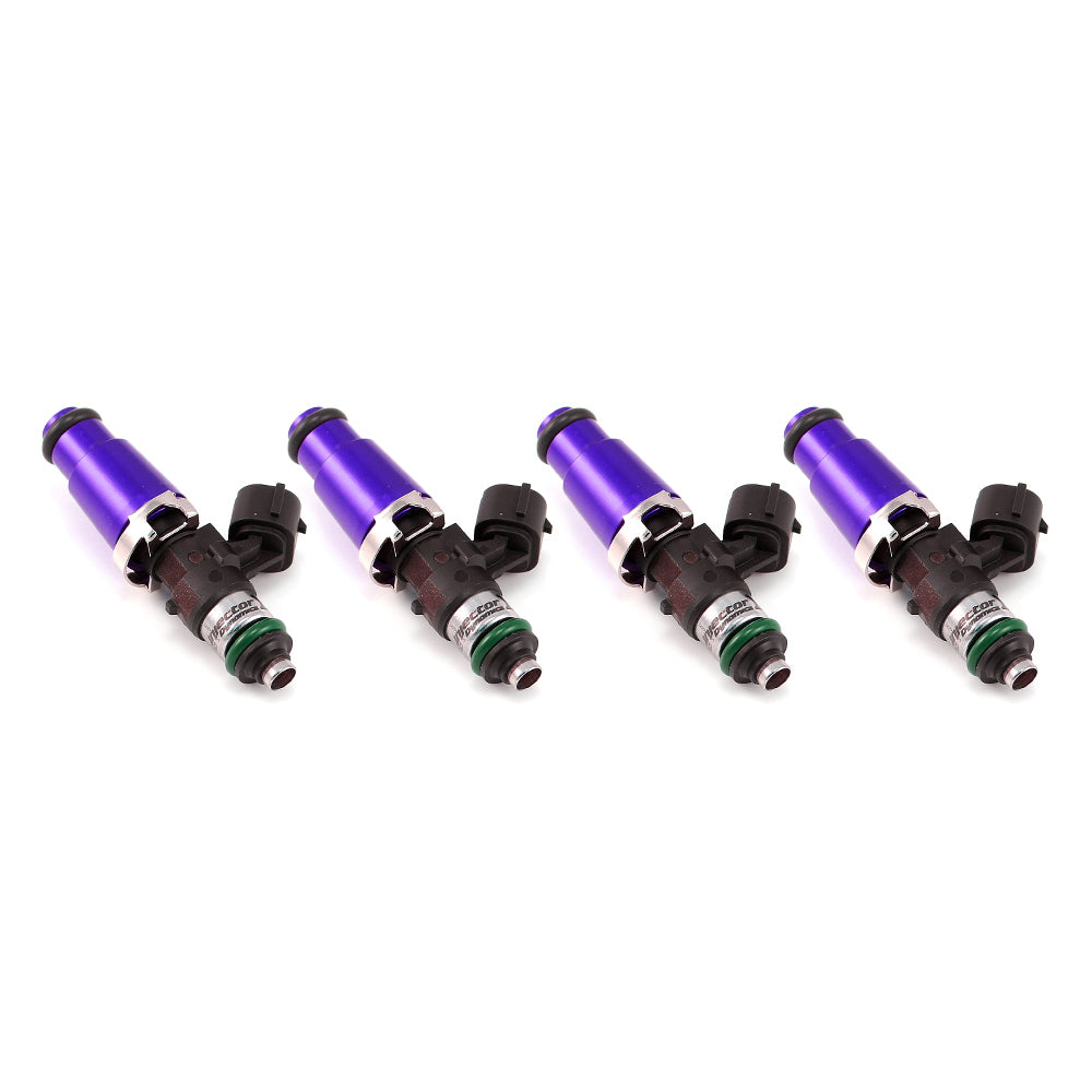 Injector Dynamics XDS Injectors - 60mm length, 14mm top, 14mm bottom (Set of 4)