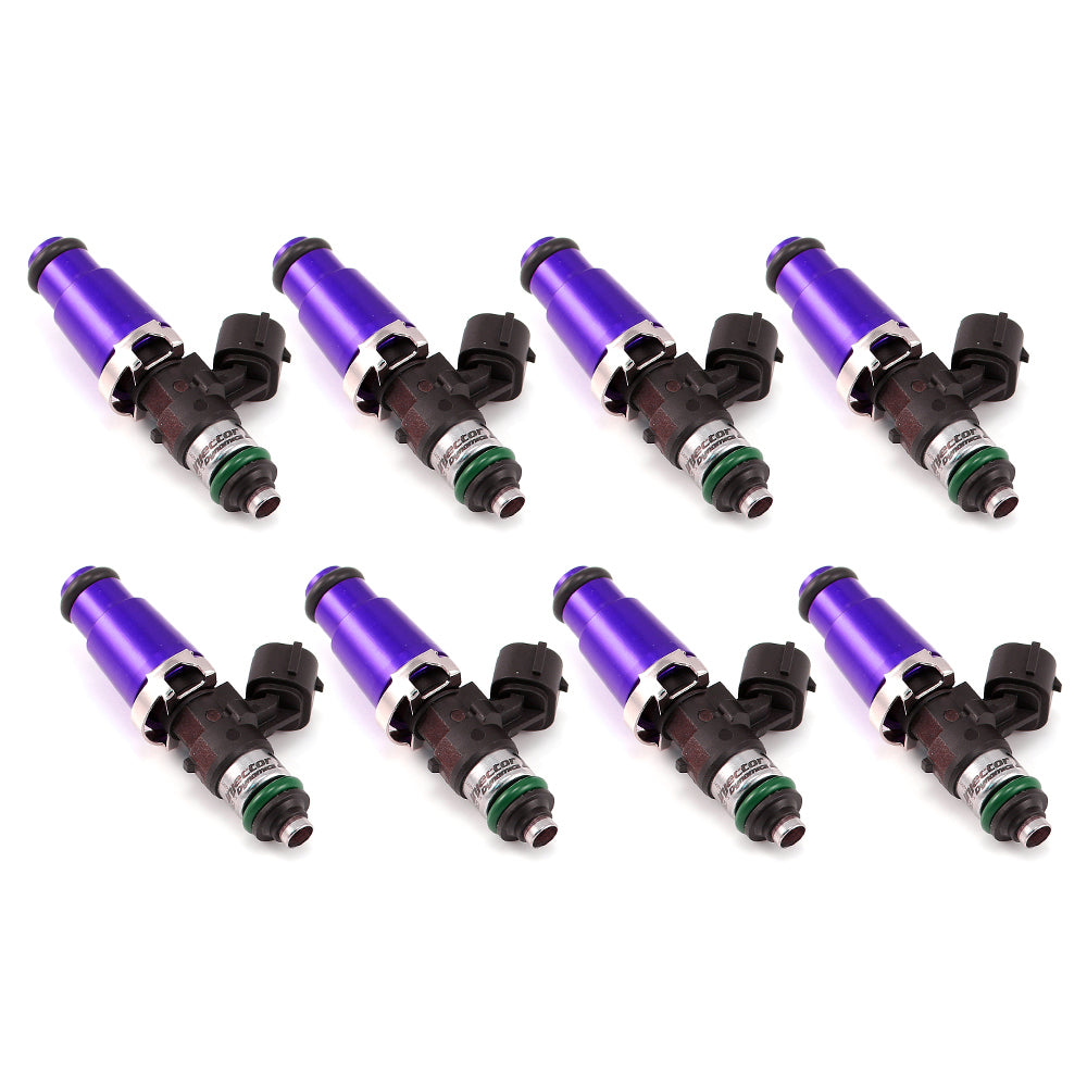 Injector Dynamics XDS Injectors - 60mm length, 14mm top, 14mm bottom (Set of 8)