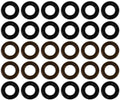 Seal kit for Fuel Injector Clinic Toyota Supra TT injectors with FIC top-feed fuel rail conversion (slk-145x6)