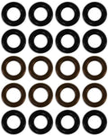 Universal seal kit for 4 cyl Fuel Injector Clinic  injectors w/14mm seals (slk-univ-14mm-x-4)